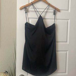 Halterneck satin too